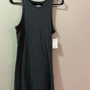 SO grey Ribbed dress